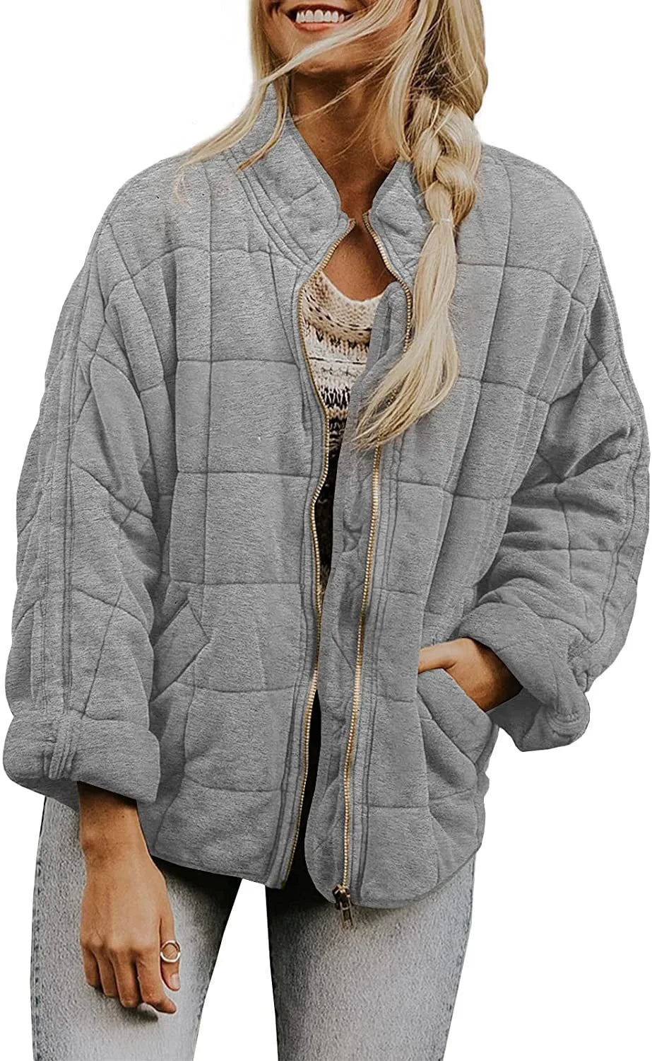 Amara Quilted Bomber Jacket
