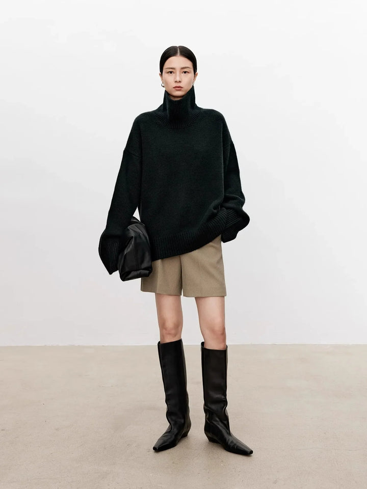 Marisla Turtleneck Cashmere Pullover