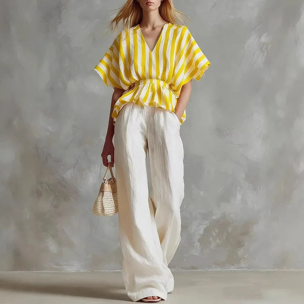 Daisy Wide Leg Matching Set