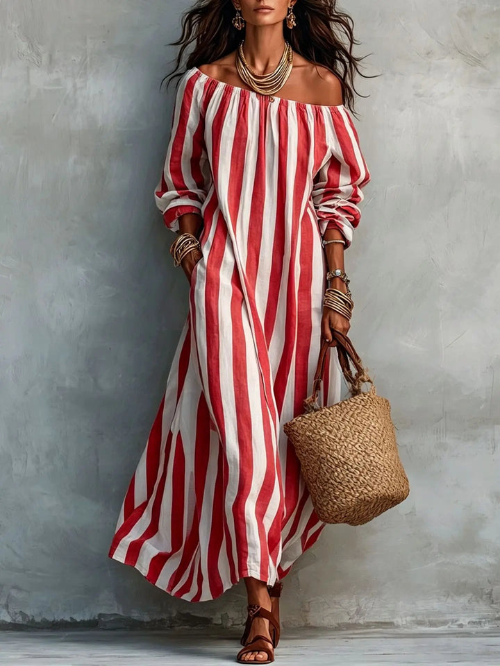 Serenya Off Shoulder Maxi Dress