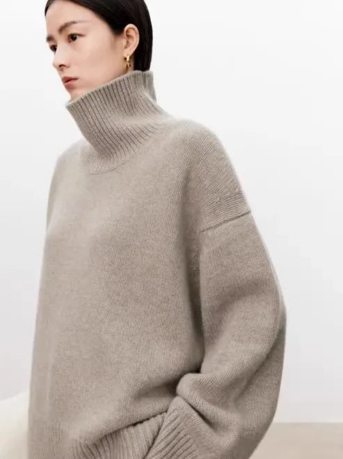 Marisla Turtleneck Cashmere Pullover