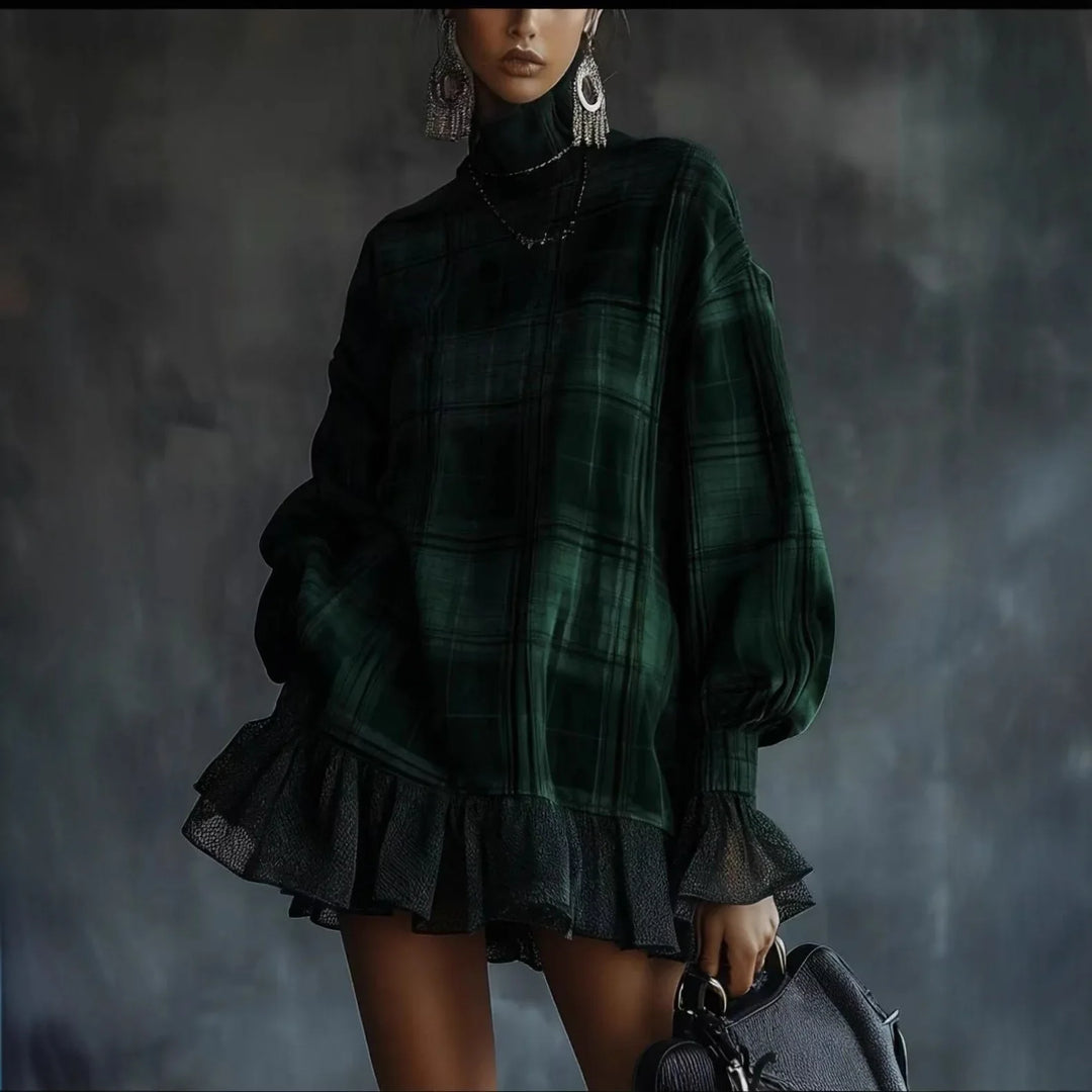 Beatrix Lantern Sleeve Mini Dress