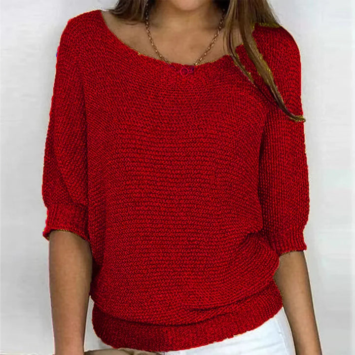 Bianca Ribbed Cuff Knit Top