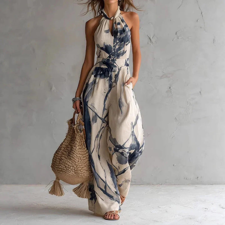 Viola Flowy Halter Maxi Dress