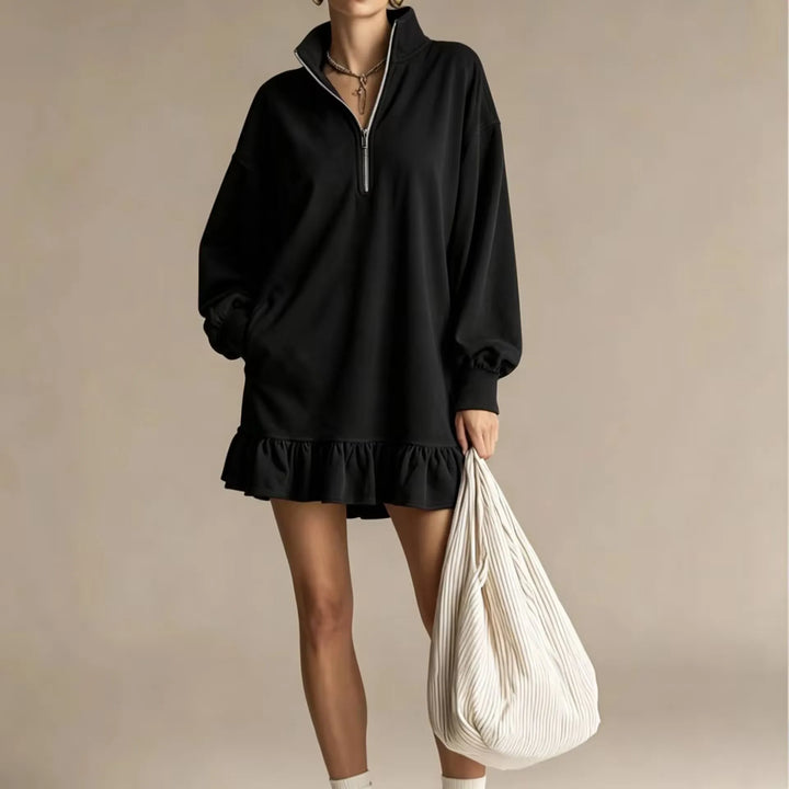Karina Ruffle Hem Mini Dress