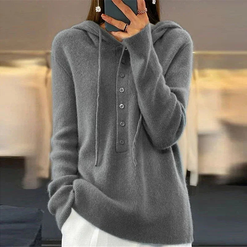 Josephine Button Front Hoodie