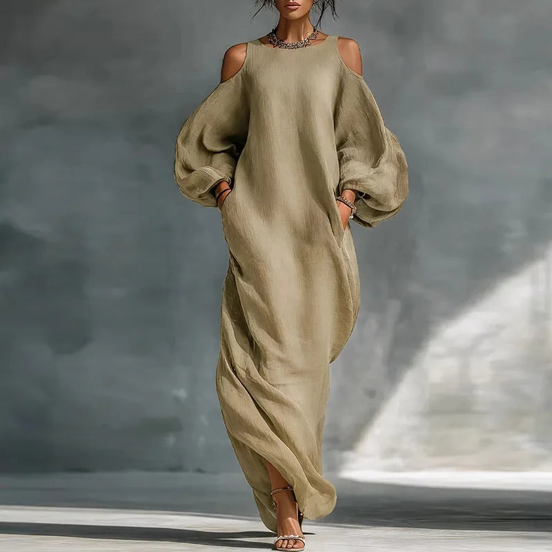 Dakota Bohemian Linen Maxi Dress