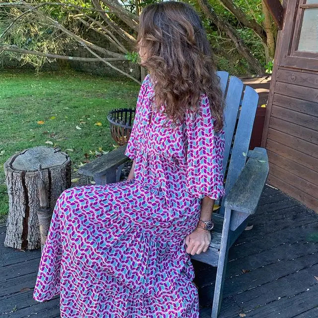 Lunaria Effortless Floral Boho Maxi Dress