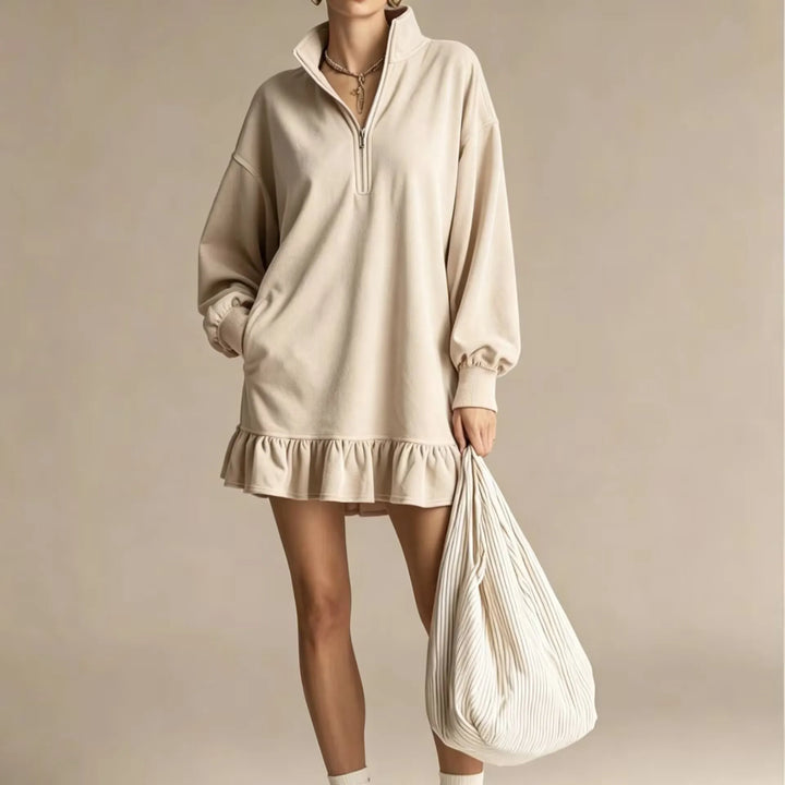 Karina Ruffle Hem Mini Dress