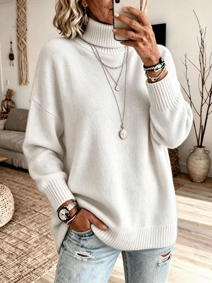 Amara Ribbed Turtleneck Sweater