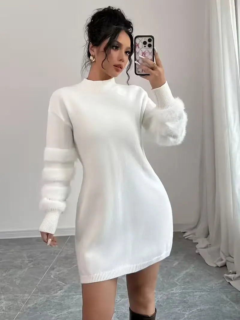 Marielena Mock Neck Sweater Dress
