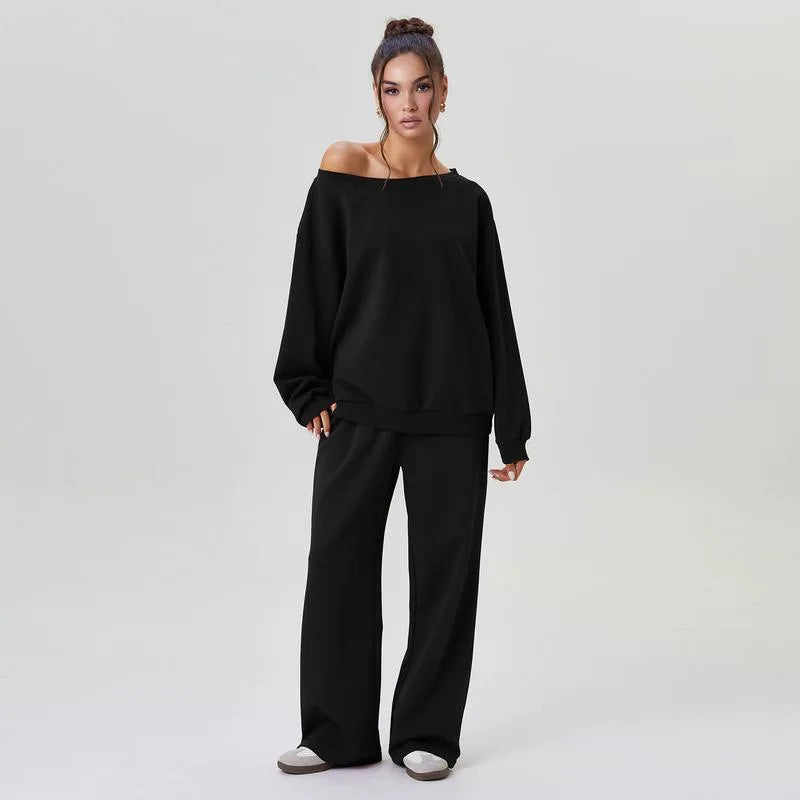 Ariadne Off Shoulder Tracksuit Set