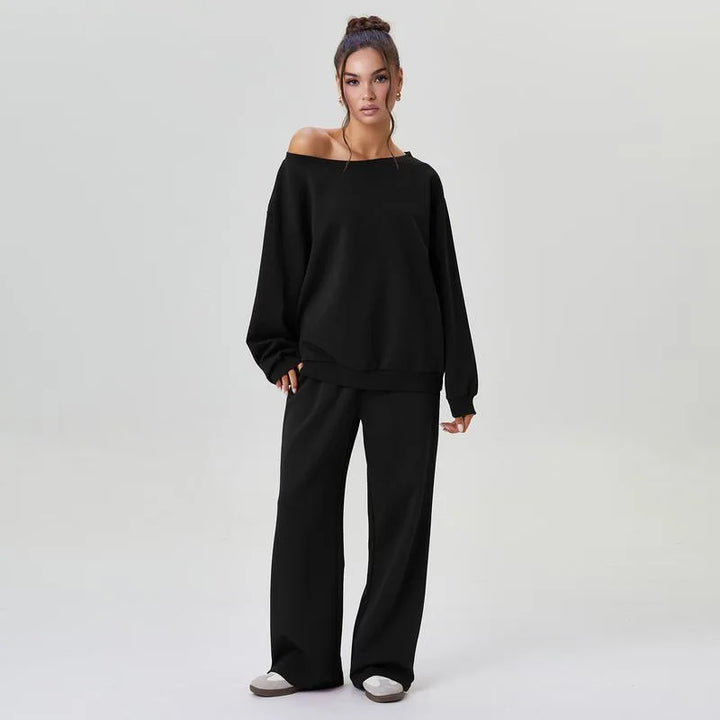 Ariadne Off Shoulder Tracksuit Set