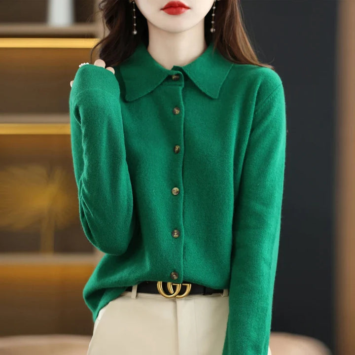 Juliet Polo Button Front Cardigan