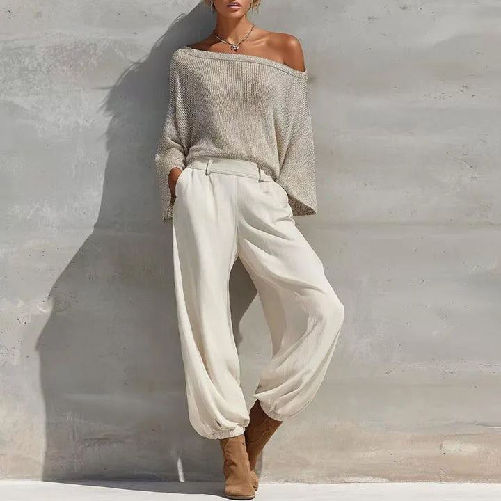 Sabrina Knit One Shoulder Set