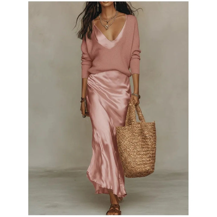 Priscilla Silk Skirt Set
