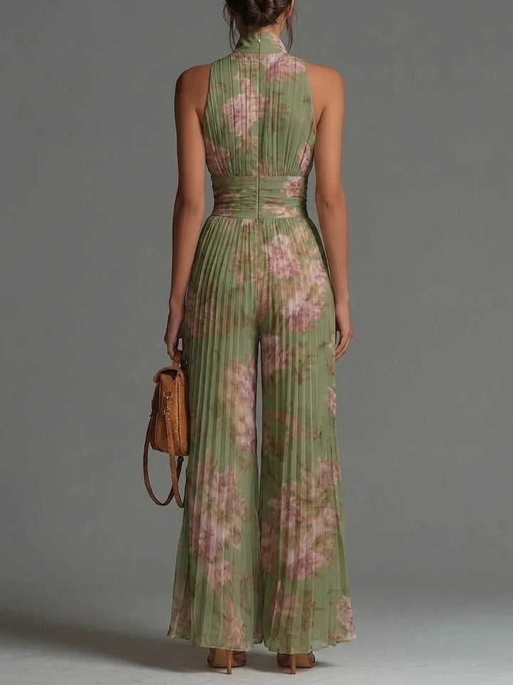 Chiara Pleated Wide Leg Jumpsuit