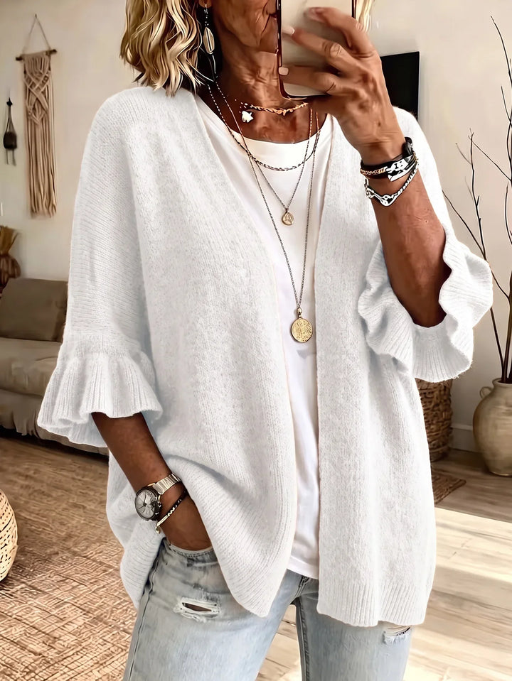 Belladine Ruffle Sleeve Cardigan