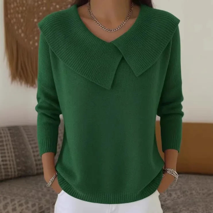 Hazel Fold Collar Sweater