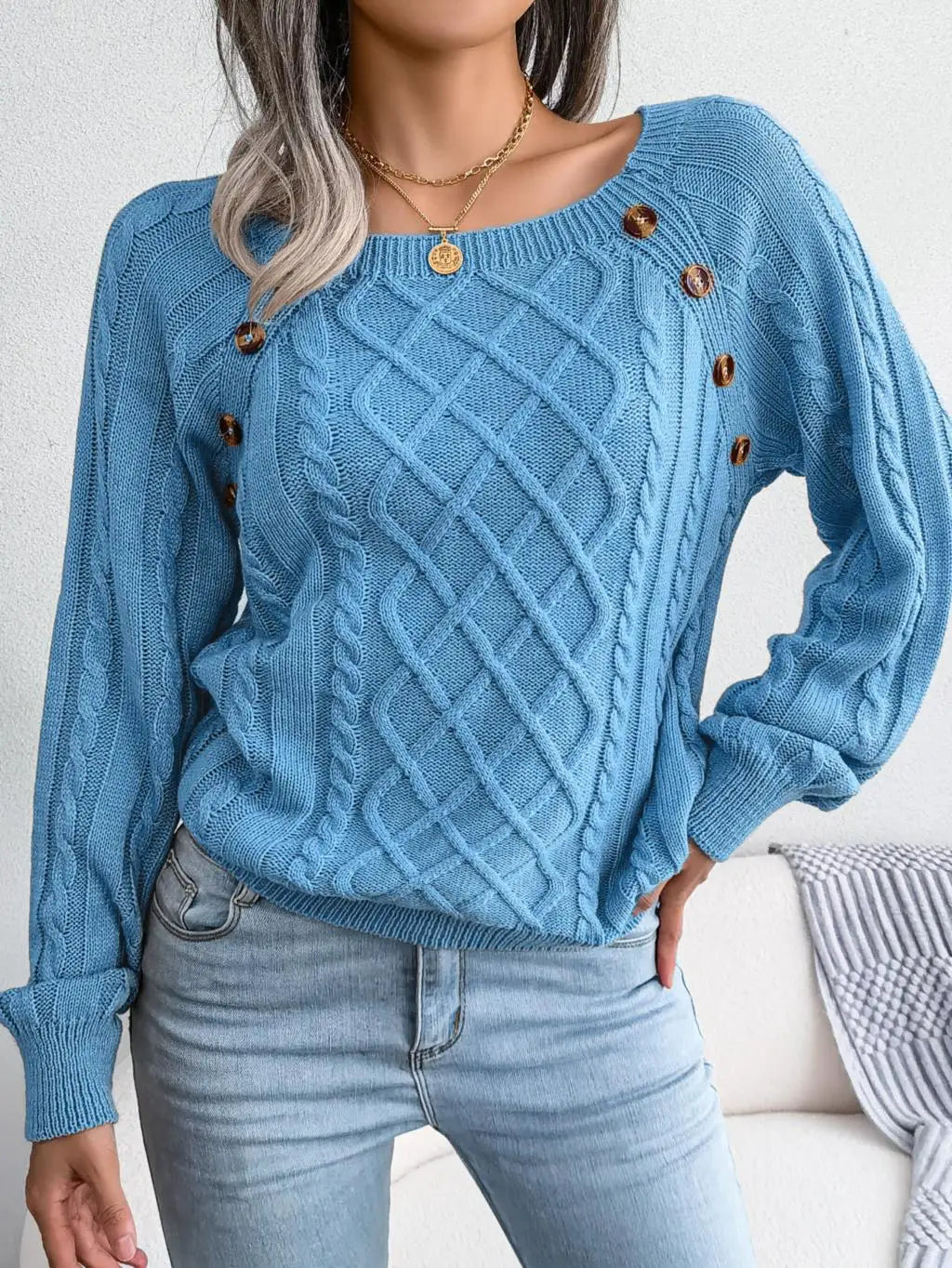 Marielena Square Neck Sweater