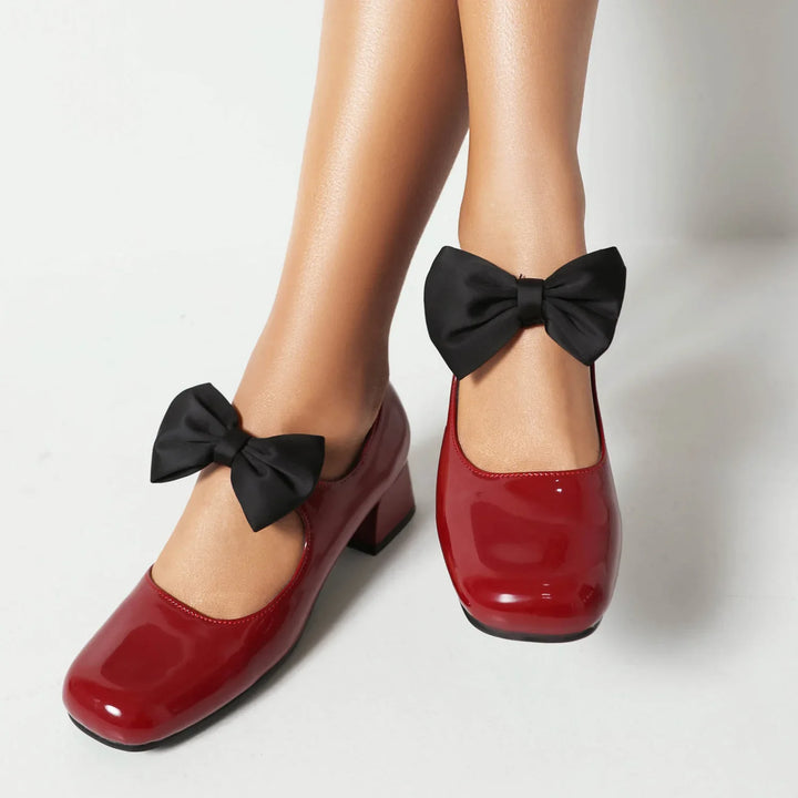 Dalvi Bow Mary Jane Pumps