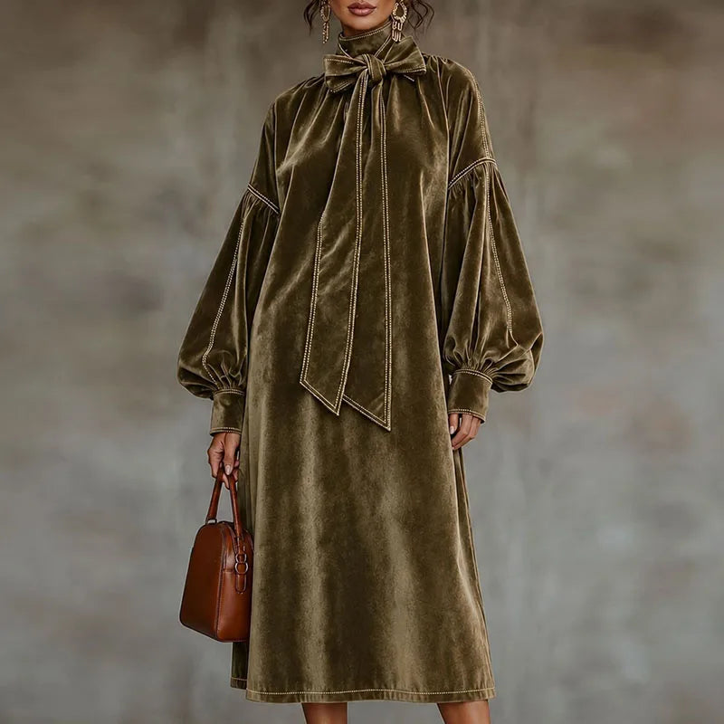 Cressida Bow Tie Maxi Dress
