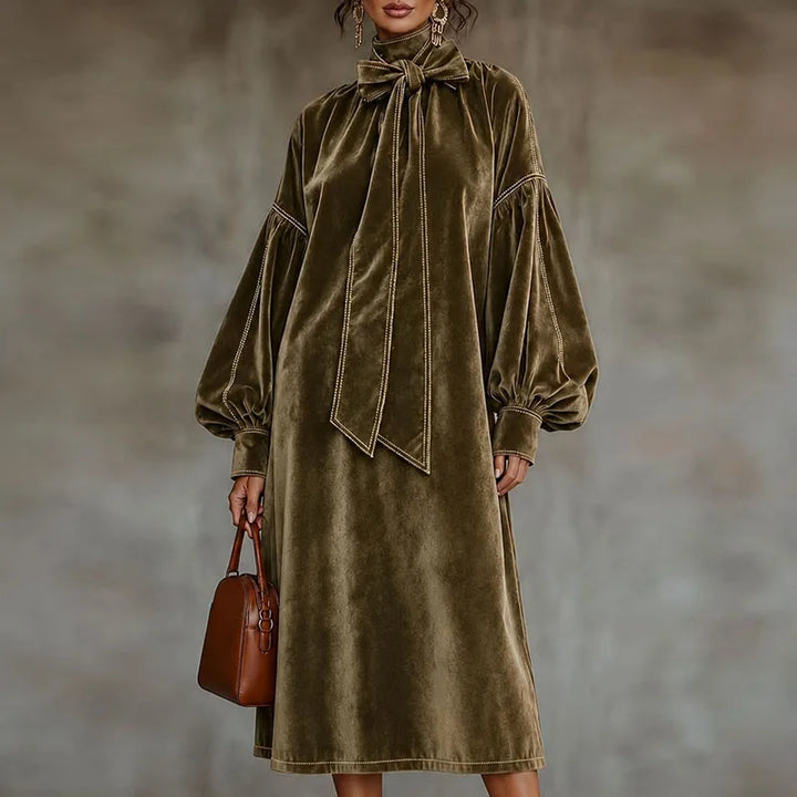 Cressida Bow Tie Maxi Dress