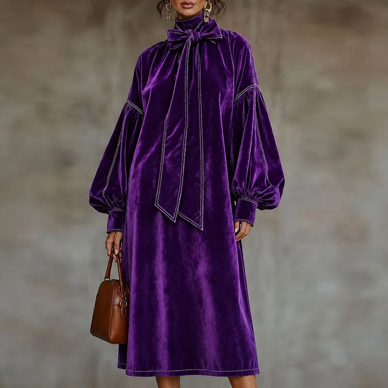 Cressida Bow Tie Maxi Dress