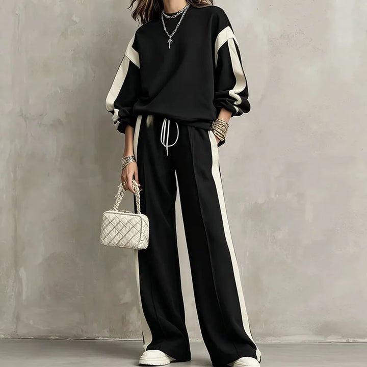 Halston Color Block Two Piece Set