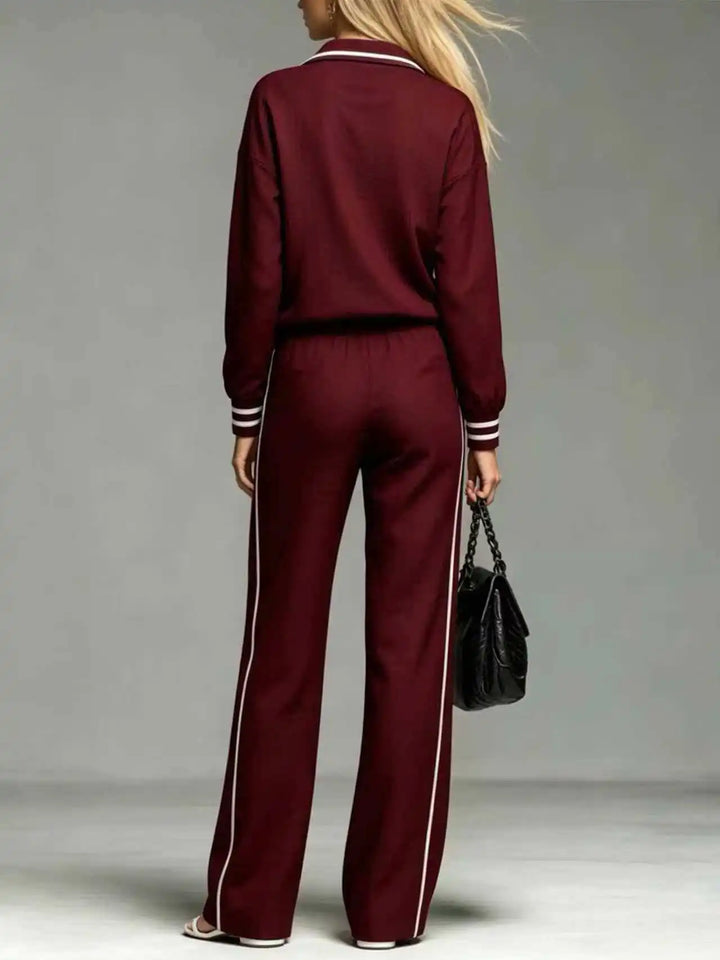 Marisol Half Zip Two Piece Set
