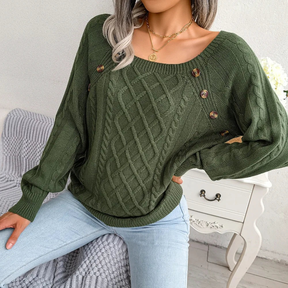 Marielena Square Neck Sweater