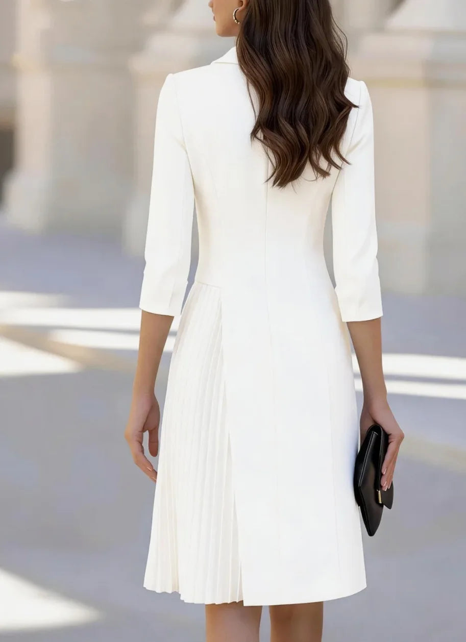Melinea Pleated Blazer Dress
