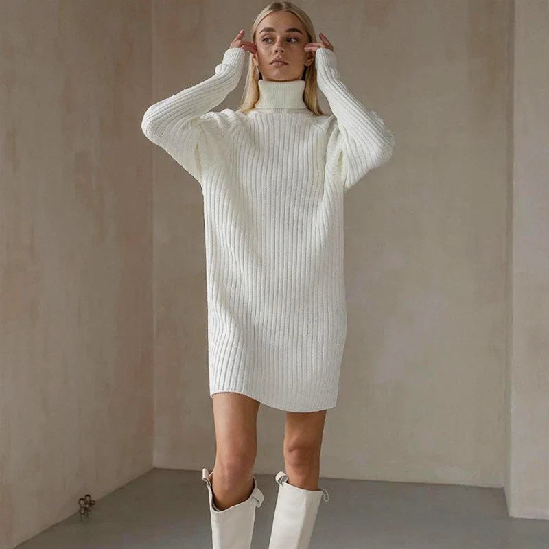 Vesper High Neck Sweater Dress