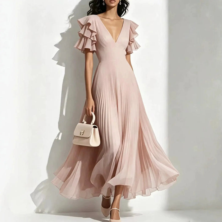 Elowen Pleated Maxi Dress