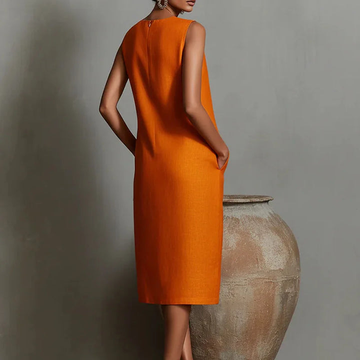 Zeloria Casual Relaxed Midi Dress