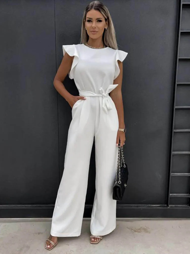 Tatiana Elegant Wide Leg Jumpsuit