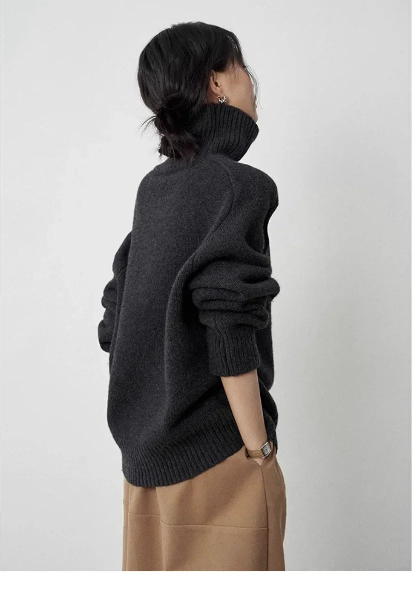 Linnea Turtleneck Wool Sweater