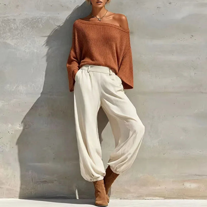 Sabrina Knit One Shoulder Set