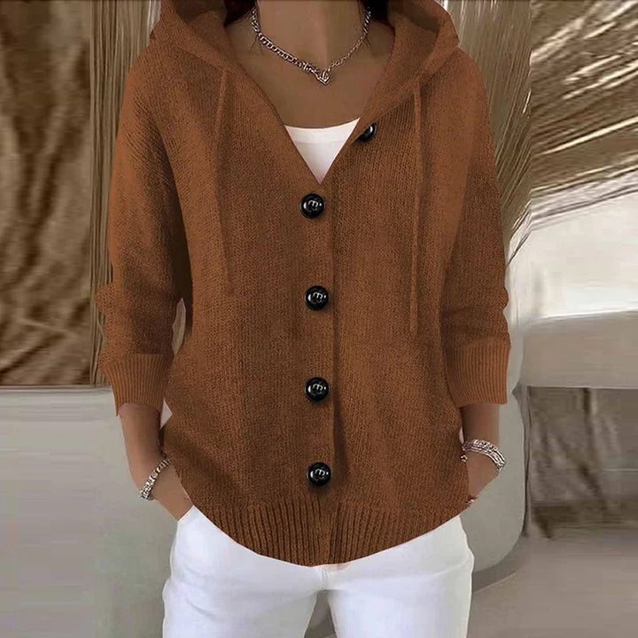 Nessa Drawstring Hood Cardigan