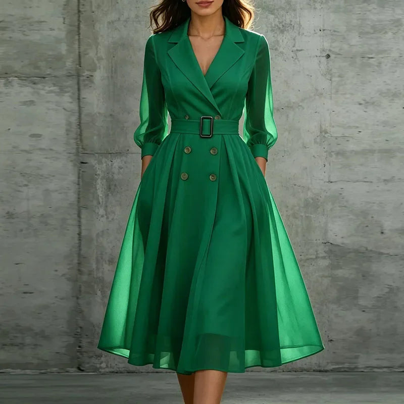 Nola Double Breasted Midi Dress