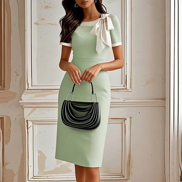 Solana Bow Detail Midi Dress