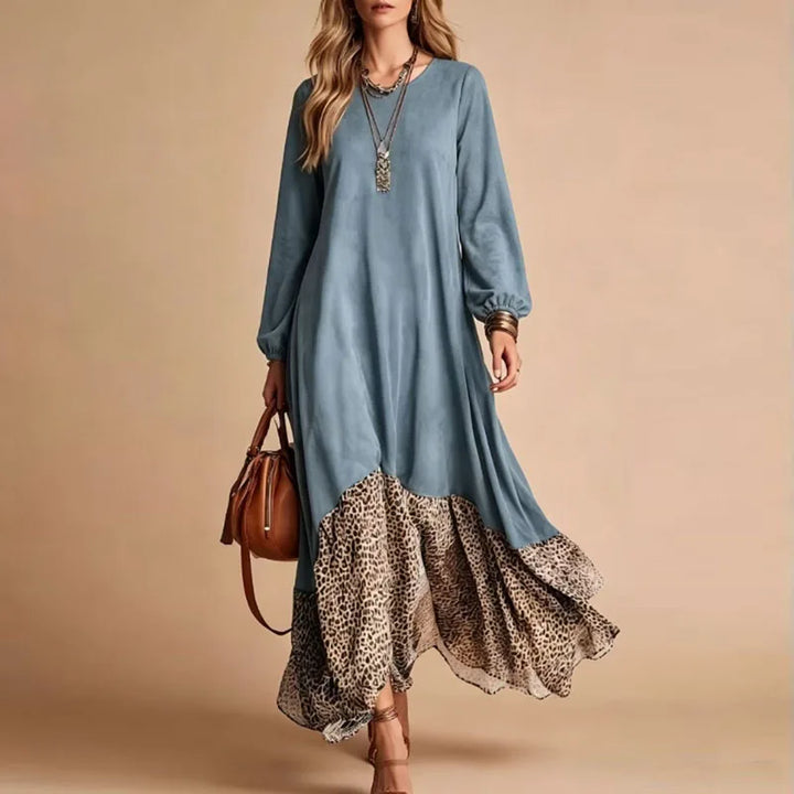 Bellamy Leopard Hem Maxi Dress