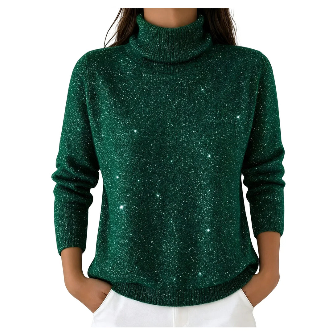 Noelani Turtleneck Shimmer Sweater