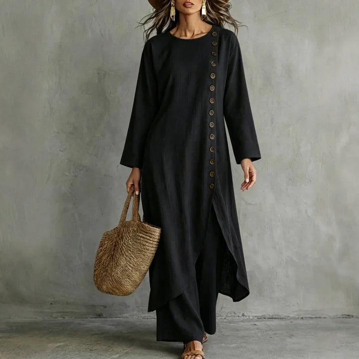 Adelaide Asymmetric Button Placket Set