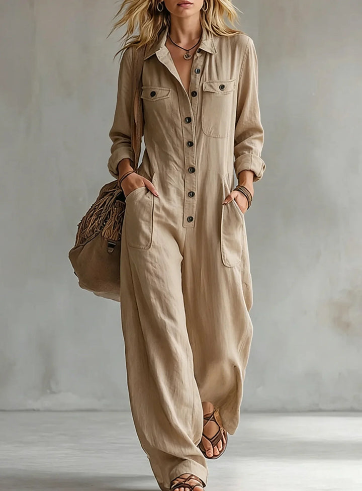 Emaris Wide Leg Utility Jumpsuit