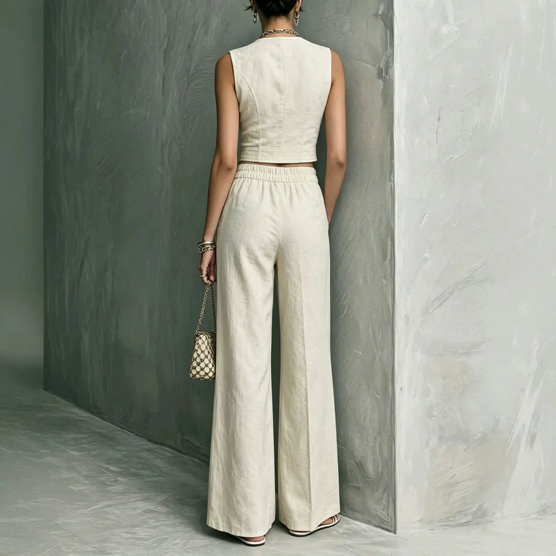 Lunara Zip Front Trouser Set