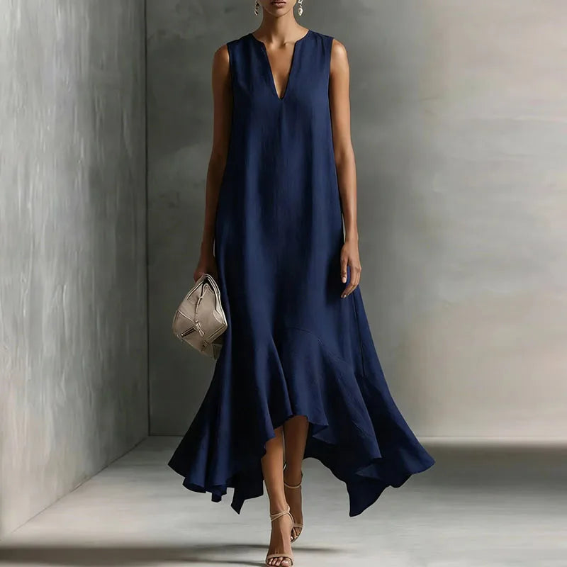 Elowen V Neck Flowy Sundress