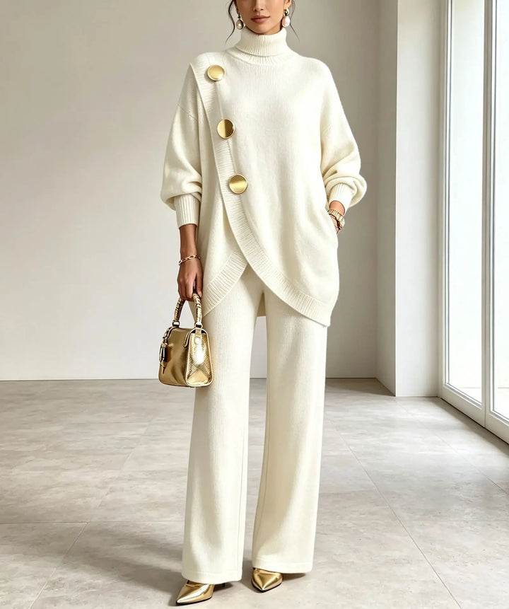 Isolde Wrap Front Sweater Set