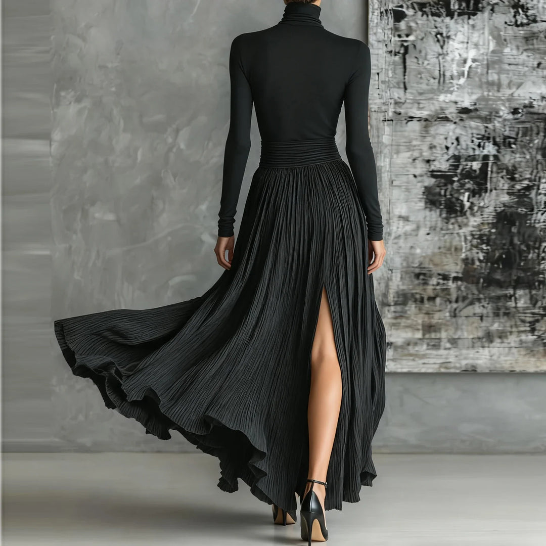 Aurelie Turtleneck Maxi Dress