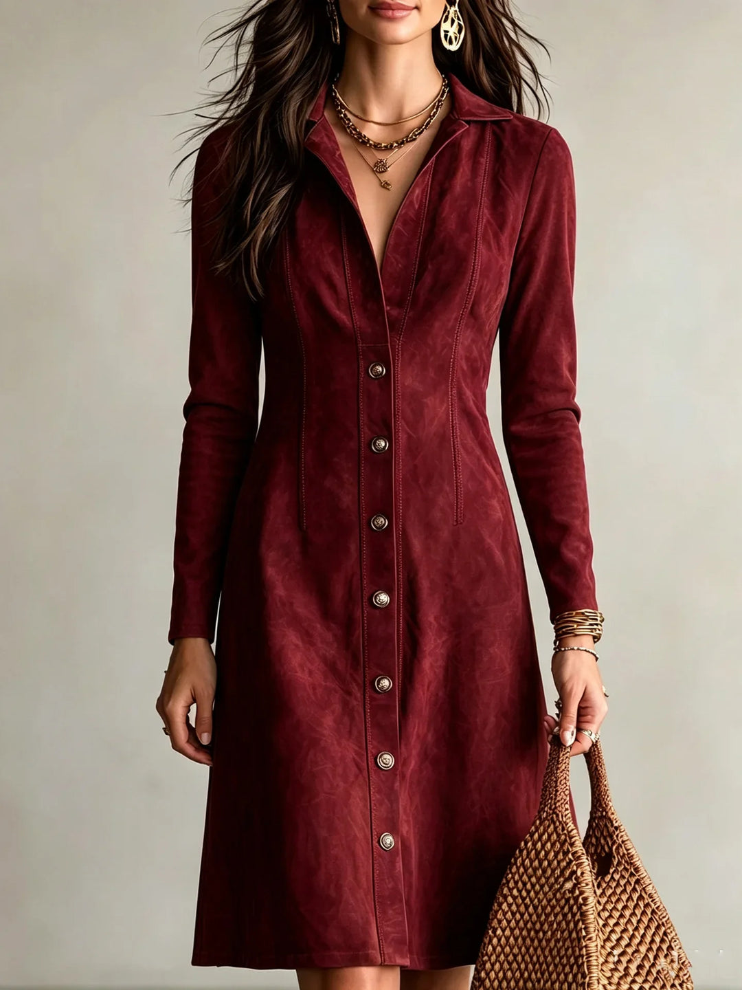 Keltie Button Front Shirt Dress